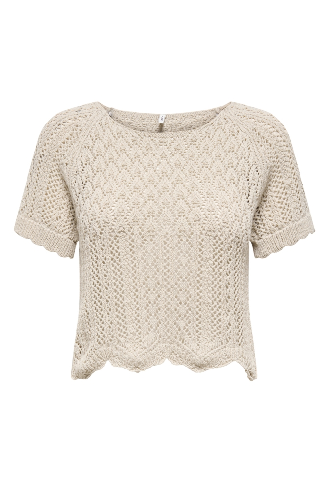 ONLNOLA LIFE S/S PULLOVER KNT NOOS 15348591 Feather Gray